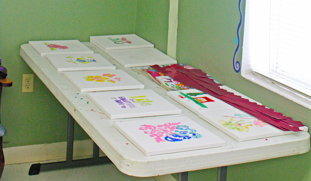 Paintins created by residents